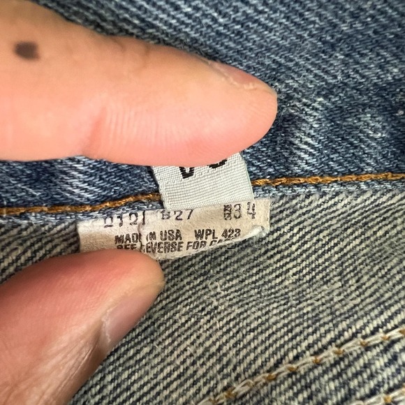Vintage 80s Levi's 501XX Medium Wash Jeans Size 34 Waist 33" Inseam 31.5" - Picture 12 of 16